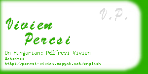 vivien percsi business card